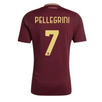 Camisa de Futebol AS Roma Lorenzo Pellegrini #7 Equipamento Principal 2024-25 Manga Curta